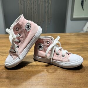 Converse Light Pink High-Top Kids Sneakers